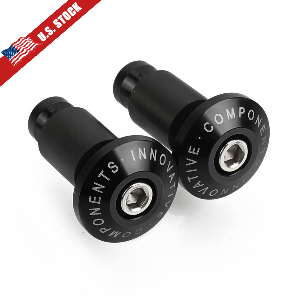 Motorcycle 7/8″ Handle Bar Ends Grip Plug Cap Handlebar Slider CNC Aluminum 22mm