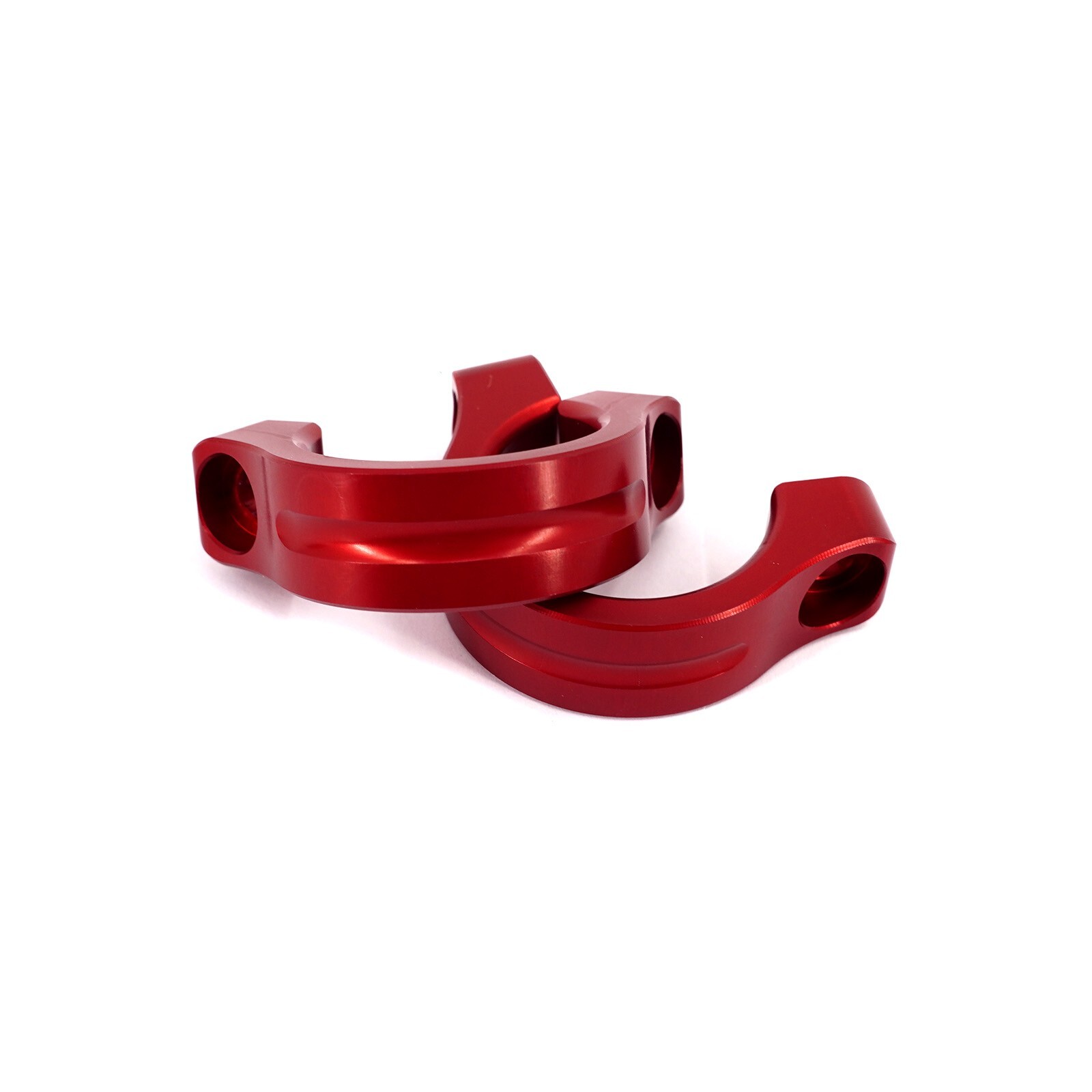 KKE Handlebar Risers Kit Fit Sur-Ron X/ Light Bee e-Bike Bracket Clamps Pads Red
