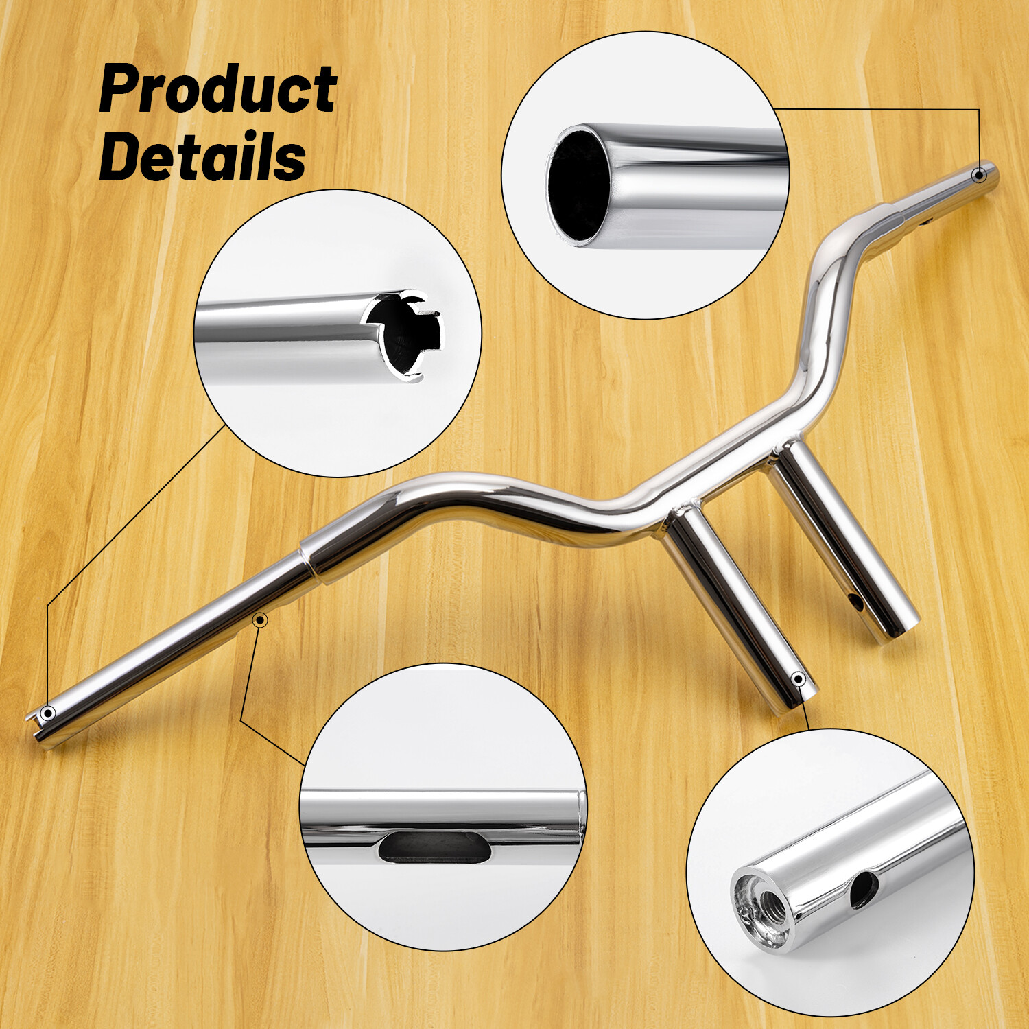 10″ Inch MX-T Bars Handlebar Fit For Harley Softail Sportster Dyna Wide Glide US