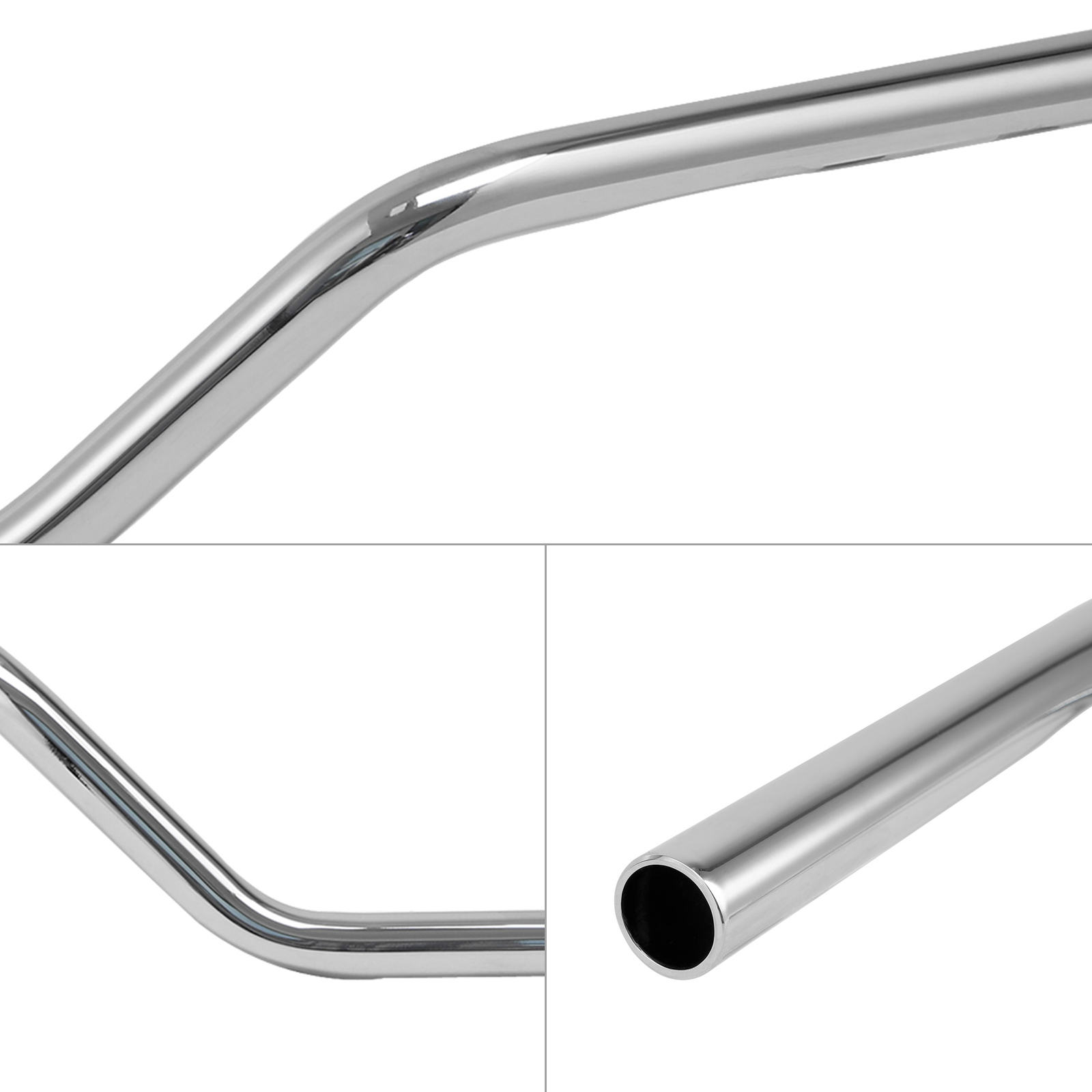 1″ Motorcycle 5″ Rise Ape Hanger Handlebars Z-Bar Fit For Harley Honda Bobber