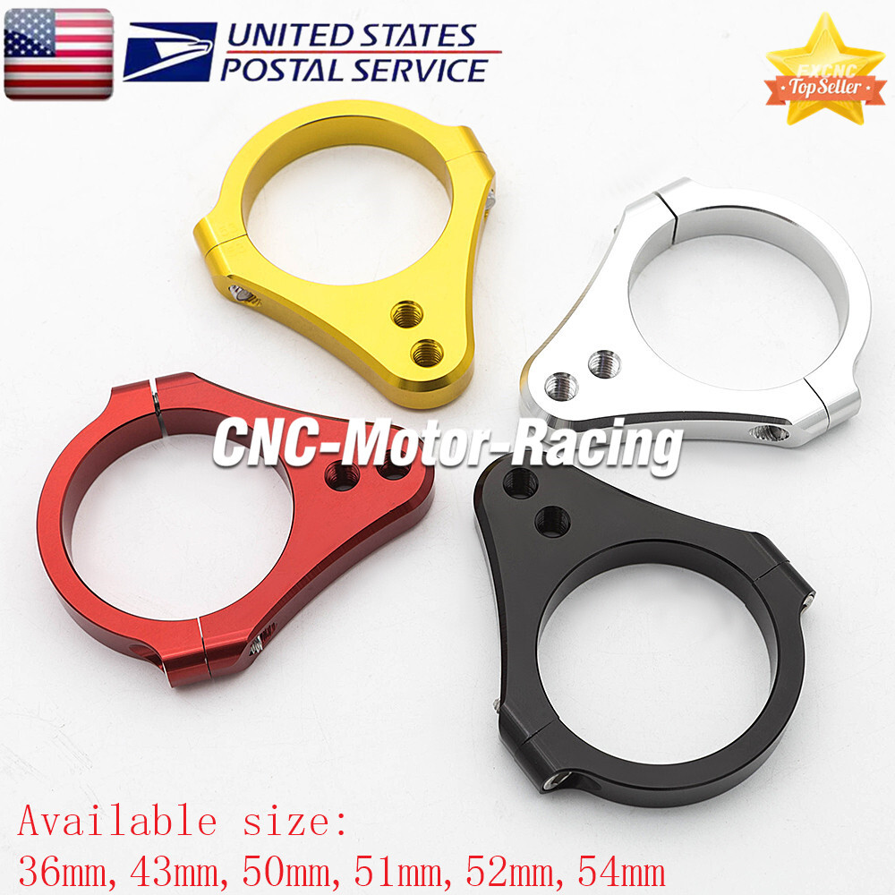 35mm-54mm 1pcs Universal CNC Steering Damper Brace Bracket Fork Clamp Mount USA