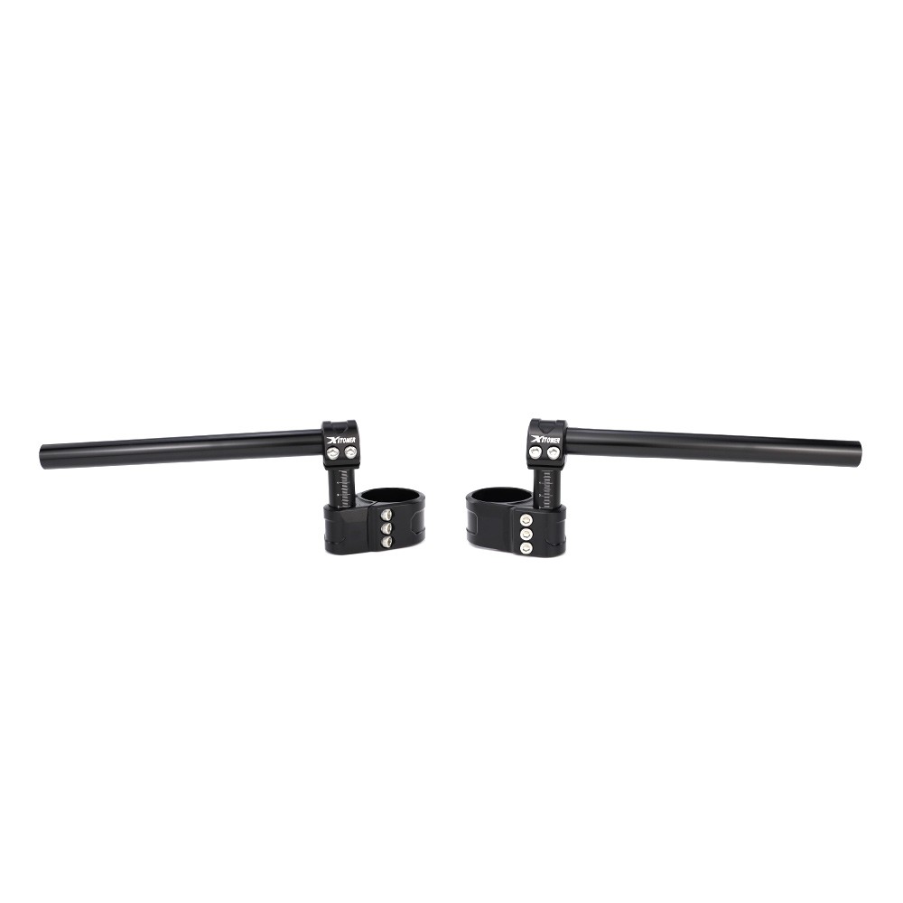 50mm Handlebar Adjustable Clip-On Aftermarket Fit For Honda Yamaha Ducati Suzuki