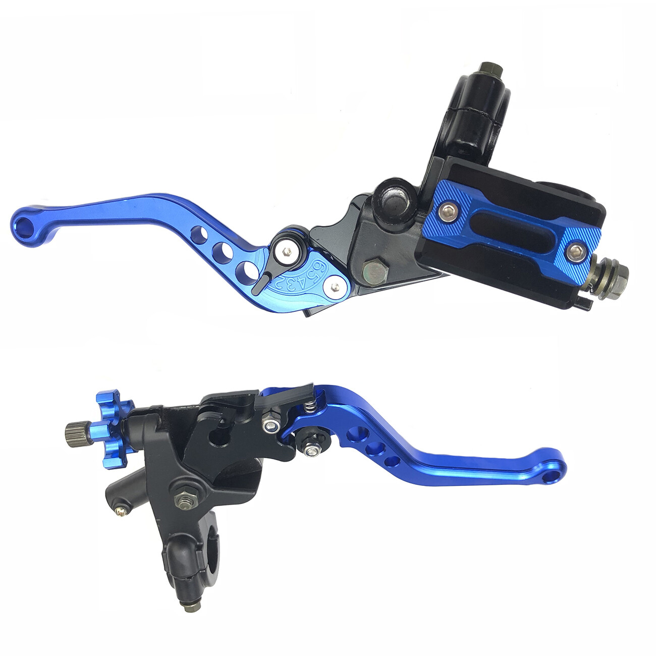 Universal 7/8″ CNC Motorcycle Handlebar Brake Master Cylinder & Clutch Lever Set