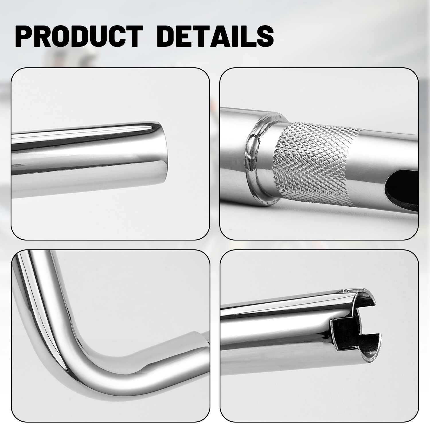 Chrome Iron 16″ Rise 1″ Ape Hanger Bar Handlebar Fit For Harley Springers Models