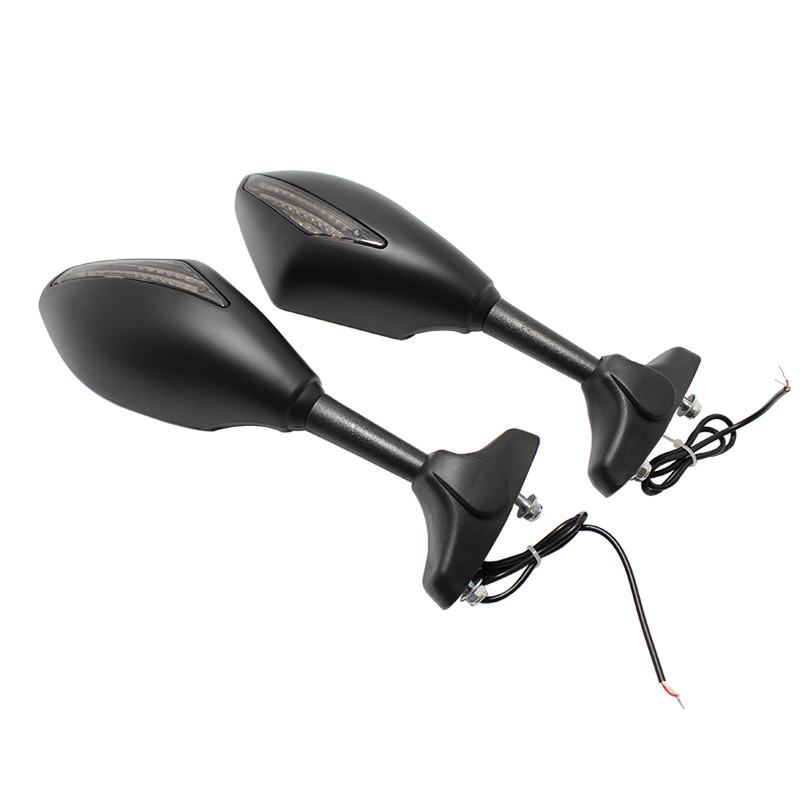 Arrow LED Turn Signals Motorcycle Mirrors Matte For Yamaha FZ6R YZF R6 YZF600 US