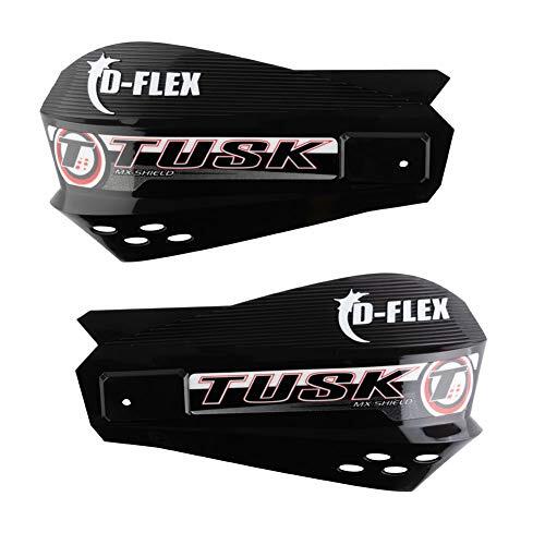 Tusk D-Flex Handguards with MX Shields Black 1 1/8″ Bar Mounts
