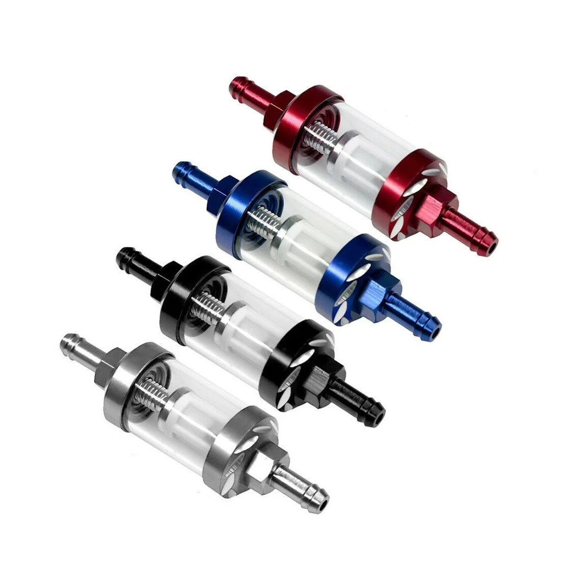 Universal Reusable Washable 5/16″ 8mm Inline Metal Gas Fuel Filter Motorcycle