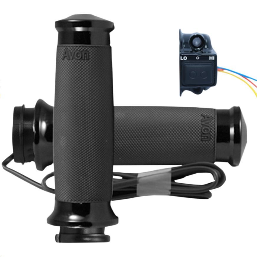 Avon Grips CC-86-AN-FLY-HT Custom Contour Heated Grips – Anodized Black