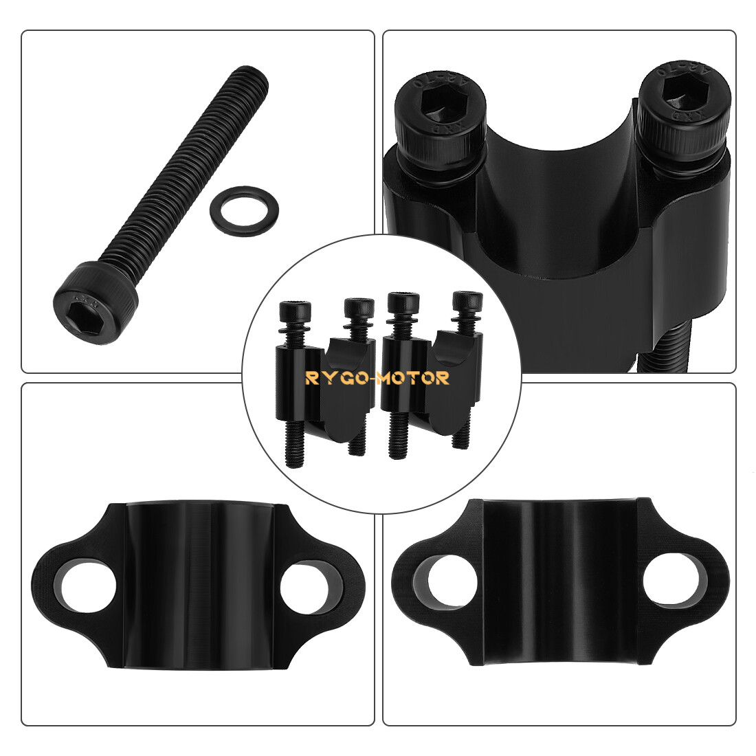 Handlebar Risers 7/8″ Bar 30mm Height For ATV Dirt Bike Motorcycle Honda Suzuki
