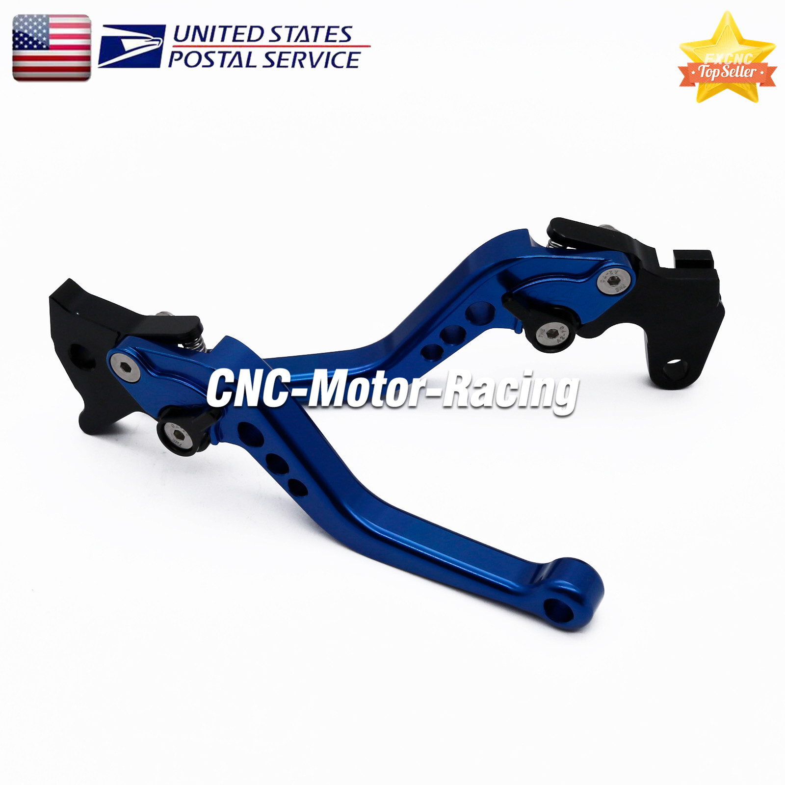 For Honda VTX1300 2003-2008 CNC Brake Clutch Levers Short Blue Handle Motorcycle