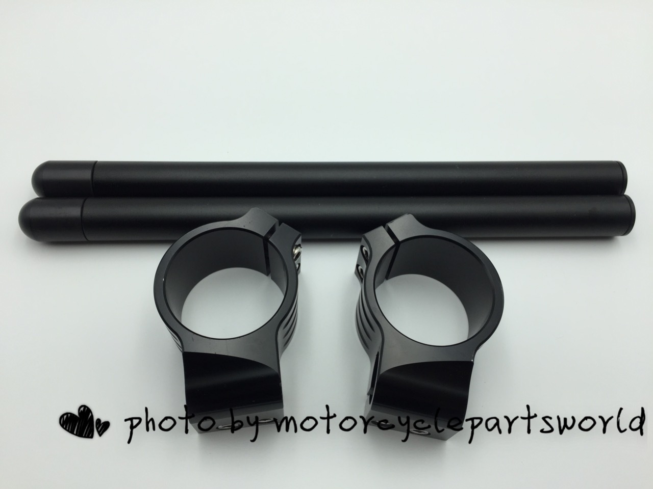 50mm, 7/8″ Tube, CNC Motorcycle Universal Clip On Ons Fork Handle Bar Handlebars