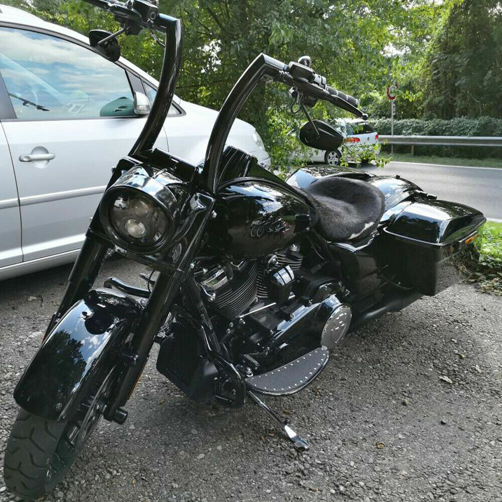 12 14 16 ” Rise 2″Ape Hanger Handlebar for Harley Touring Sportster Softail Dyna