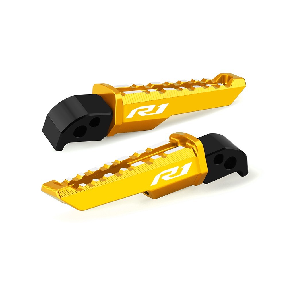 Rear Foot Pegs Passenger Footrest Pedals Footpegs For Yamaha YZF R1 2020-2026