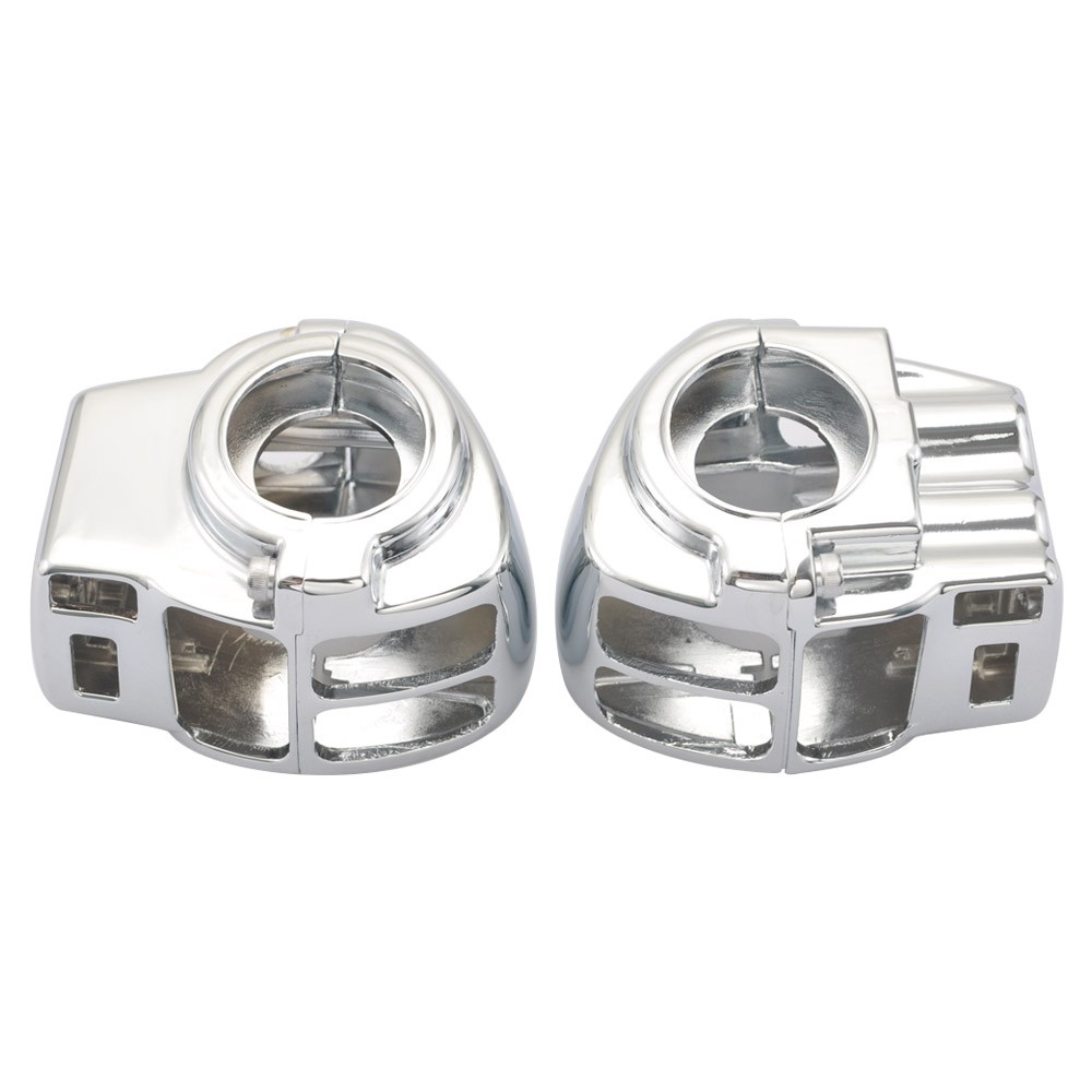 Handlebar Hand Control Switch Housing Cover kit For Harley Touring 96–13 Chrome
