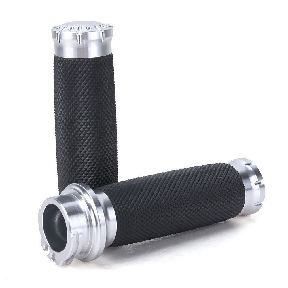 Chrome Motorcycle Cable Throttle Handle Bar Metal Universal Fits For Kawasaki