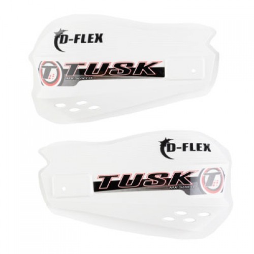 Tusk MX D-Flex Replacement Plastic Hand Shields White 1198010002