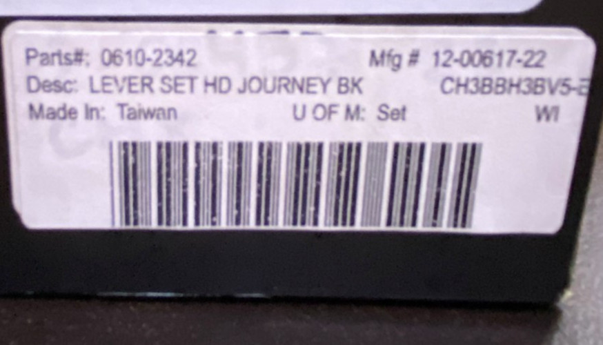 PSR Journey Adjustable Lever Set, Black, FLTRX FLHX Models 12-00617-22