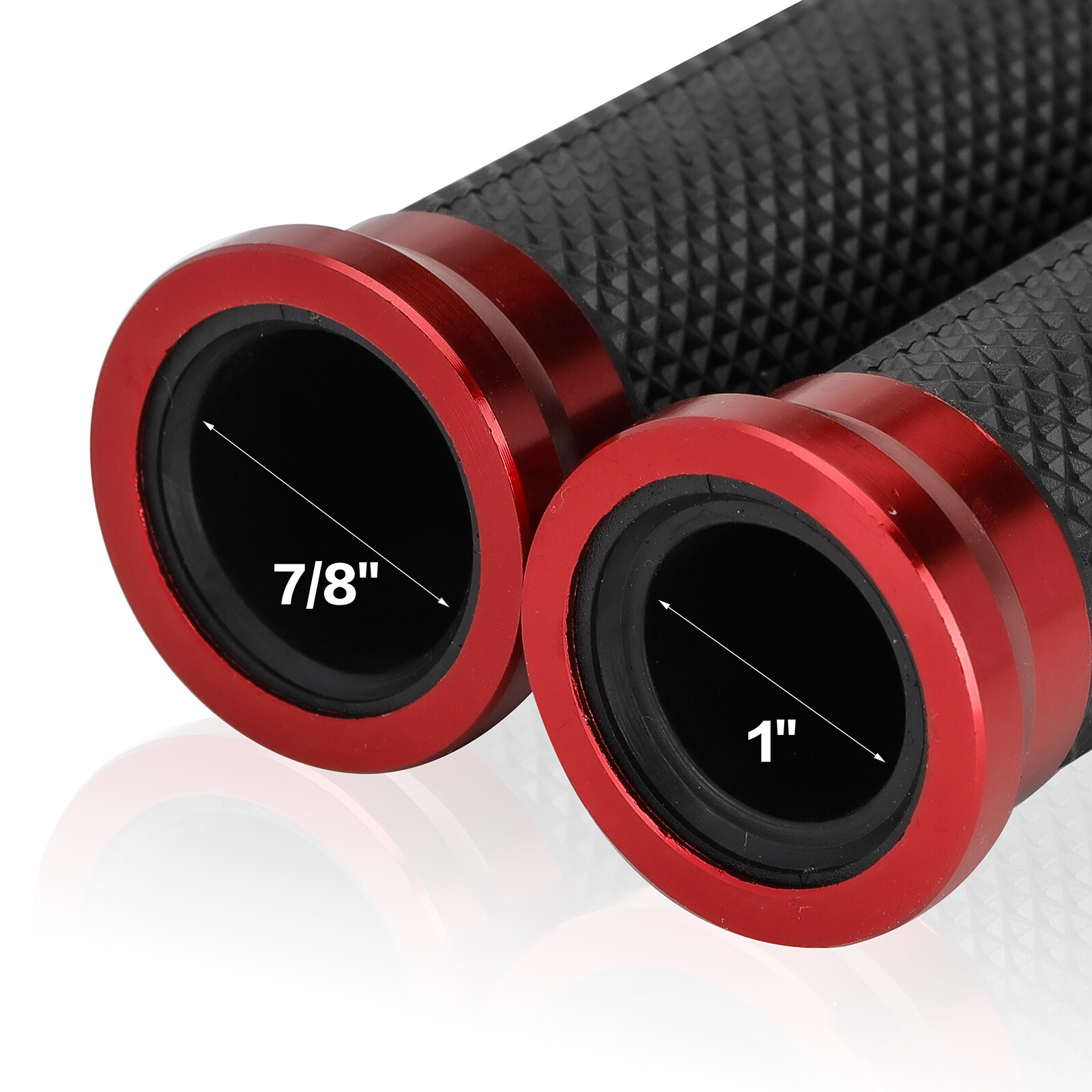 Motorcycle 7/8″ 1″ Handle Bar Hand Grips Rubber Gel For YAMAHA HONDA KAWASAKI