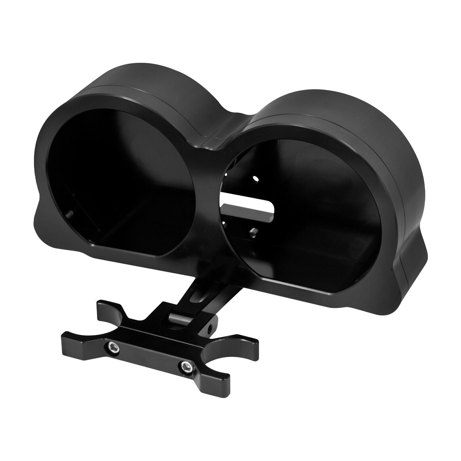 Dual Gauge Mount 1.25″ Bar Handlebar Riser 10″ Black Fit For Harley FLTR 15-23