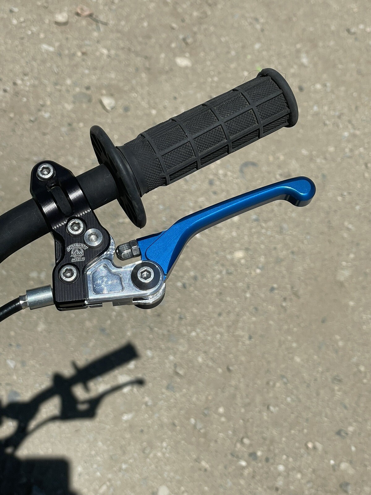 Yamaha PW 50 Aftermarket Minis Foldable And Adjustable Brake Lever Set. BLUE
