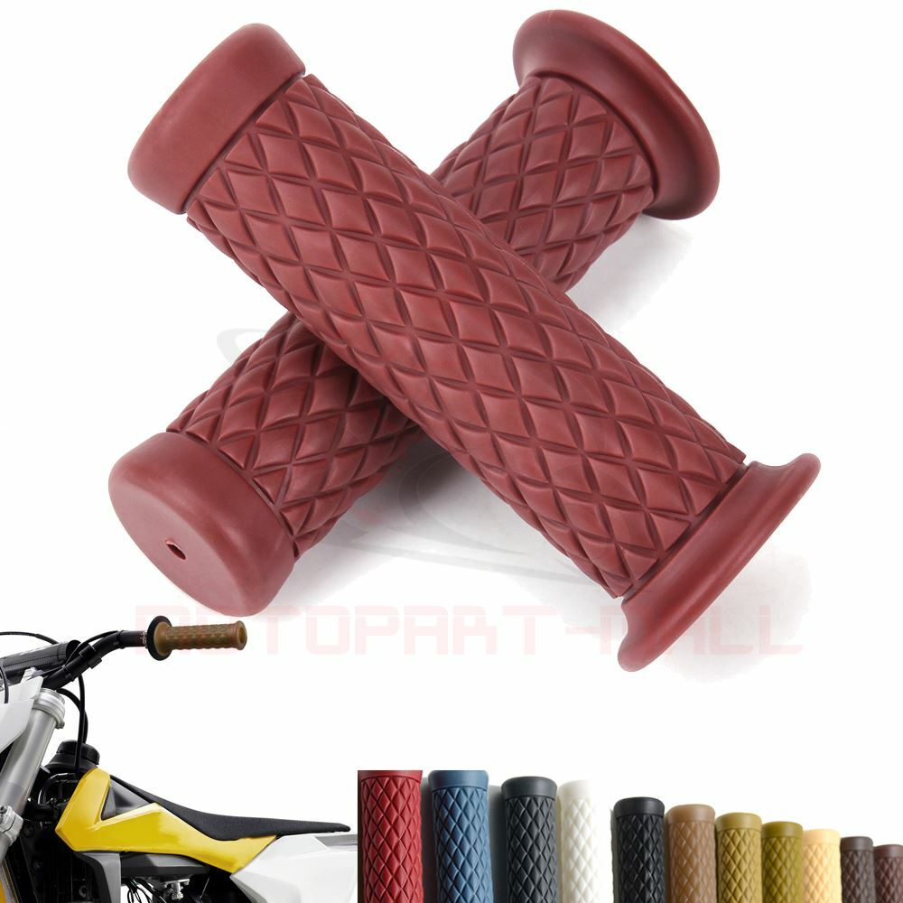 MOTORCYCLE RUBBER GEL HAND GRIPS FOR 7/8″ HANDLEBAR HONDA SUZUKI YAMAHA KAWASAKI