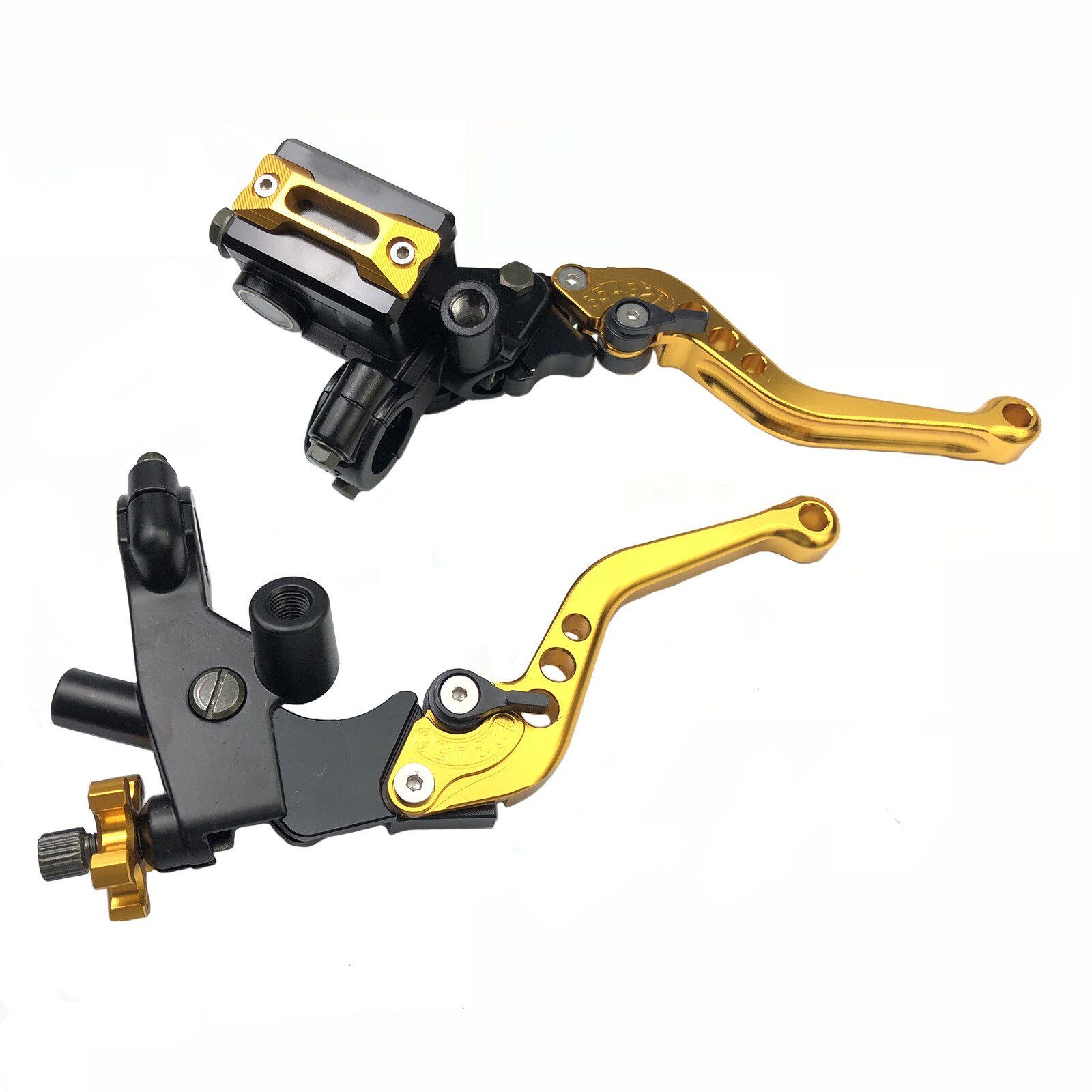 Universal 7/8″ CNC Motorcycle Handlebar Brake Master Cylinder & Clutch Lever Set
