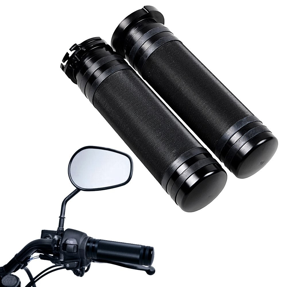 Motorcycle 1″ Handlebar Control Switch Button Switches w/ Hand Grips for Harley