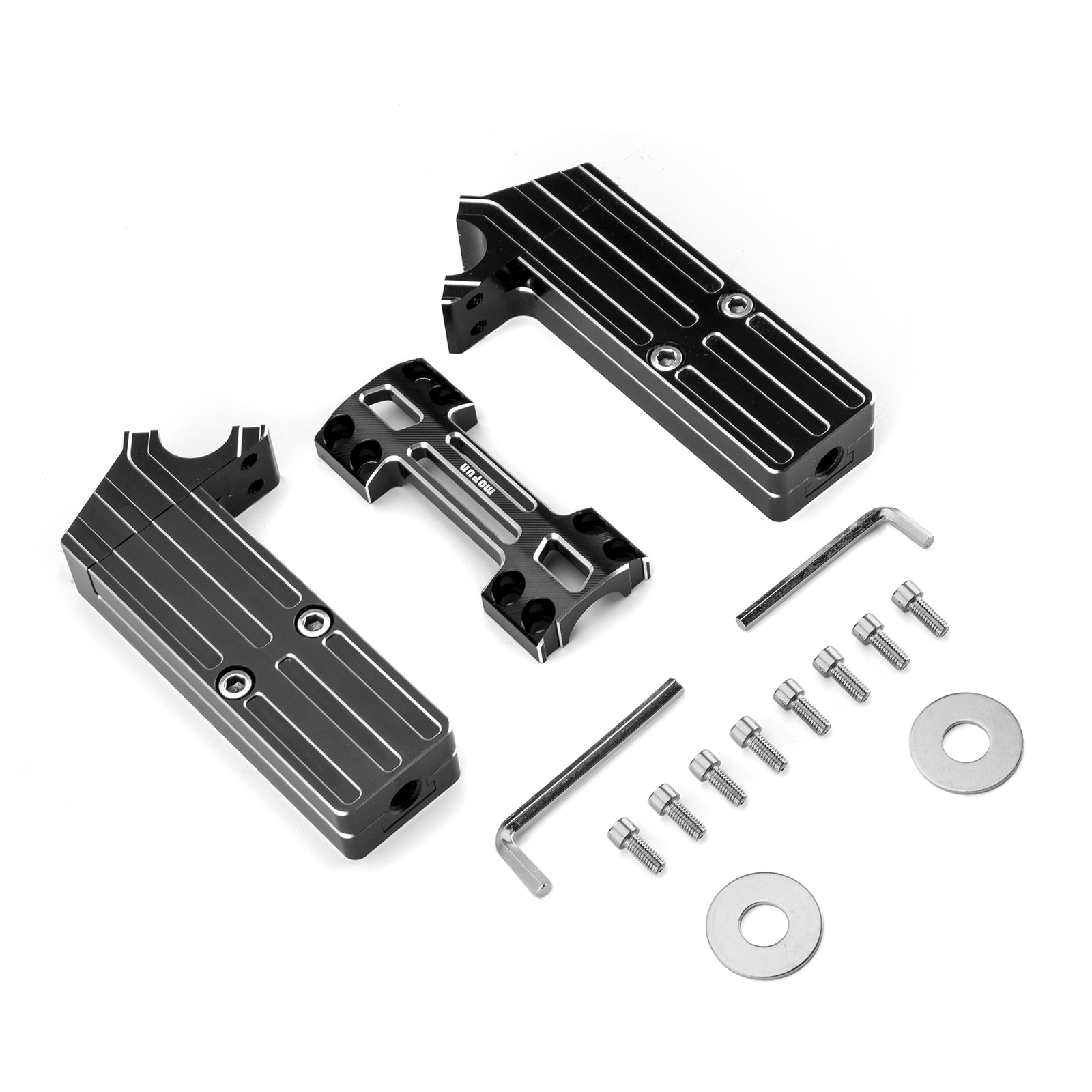 Black 6″ 8″ Adjustable Handlebar Risers For Harley Dyna Fat Bob Street Bob FXDL