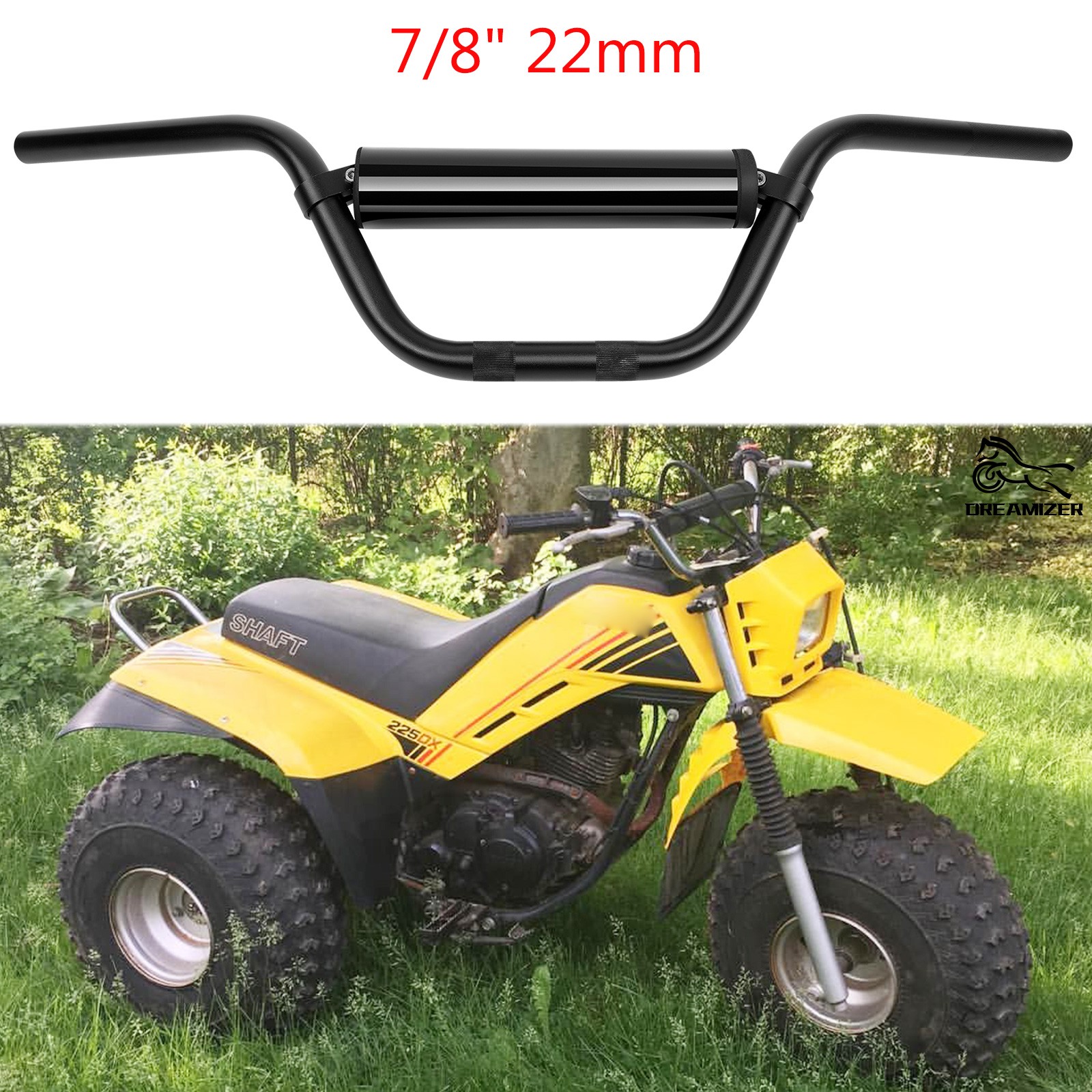 Motorcycle ATV 7/8″ 22mm Handlebar For Yamaha Tri Moto 225 YTM225DX YTM200 YT175