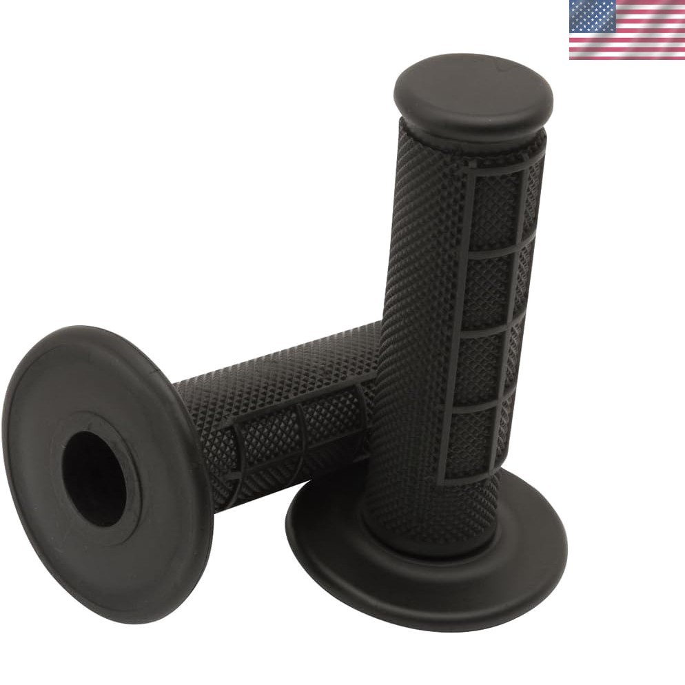 Comfortable and Durable Black MX Grips for 7/8″ Dirt Bikes with Twist Throttle