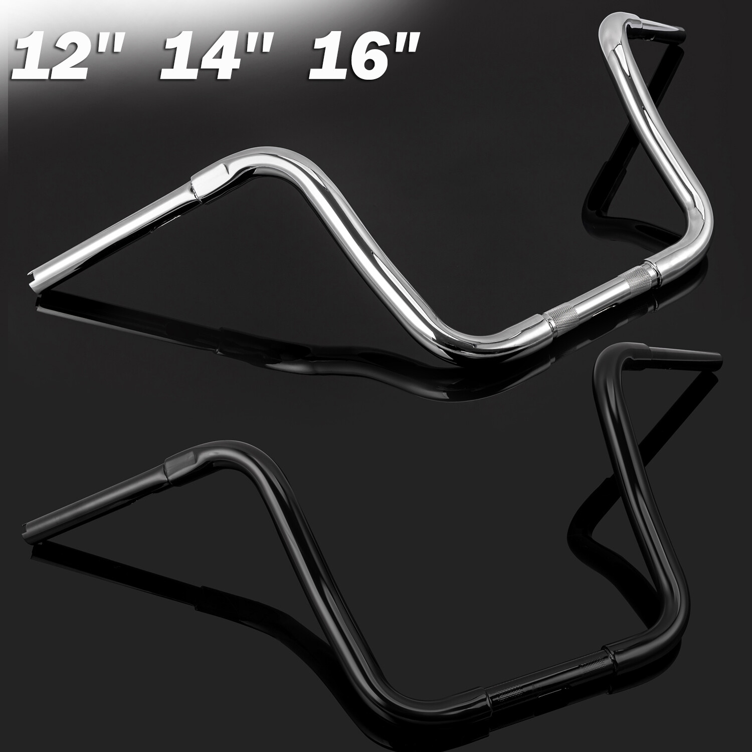 Rise 12″ 14″ 16″ 18″ APE Hanger Handlebar 1-1/4″ DNA Monster Fat Bars For Harley