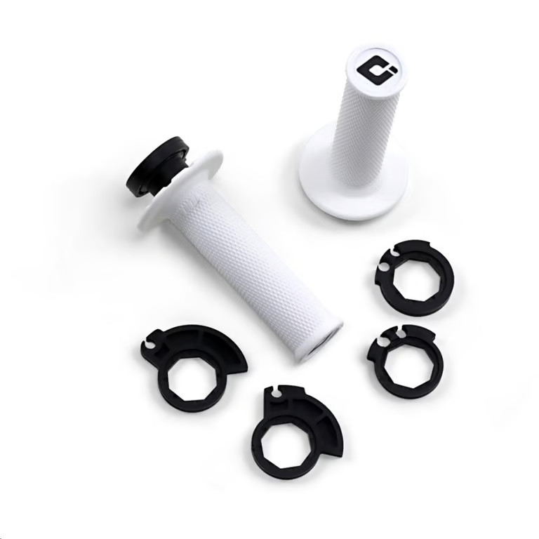 ODI V2 Lock-On without Waffle Grips – White Motorcycle Street Bike Dirt H36NWSW