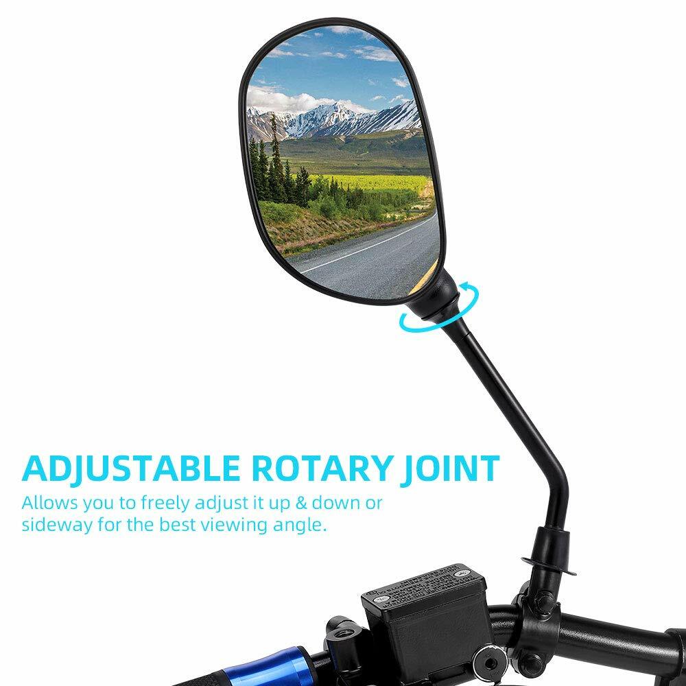 ATV Rear View Side Mirror w/7/8″ Handlebar for Polaris Sportsman Honda Foreman