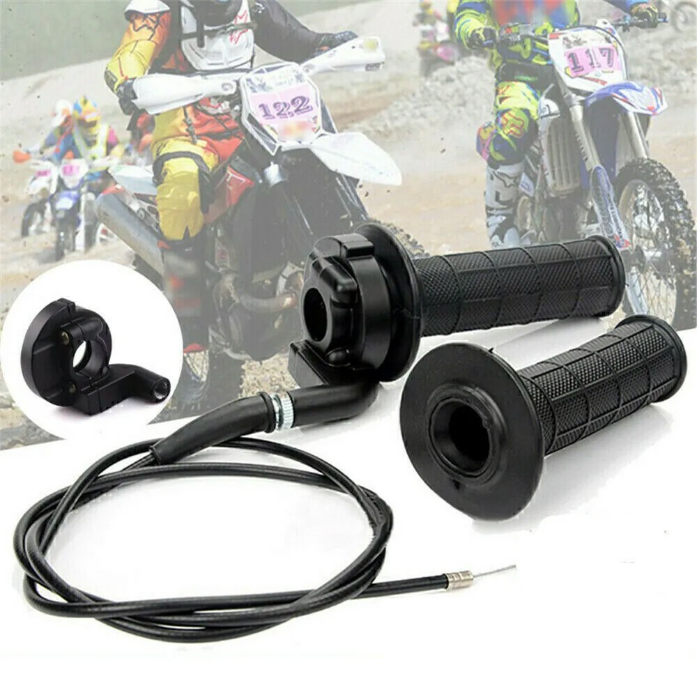 7/8″ Twist Throttle 52” Cable Accelerator Handlebar Grip For ATV Dirt Bike ABL