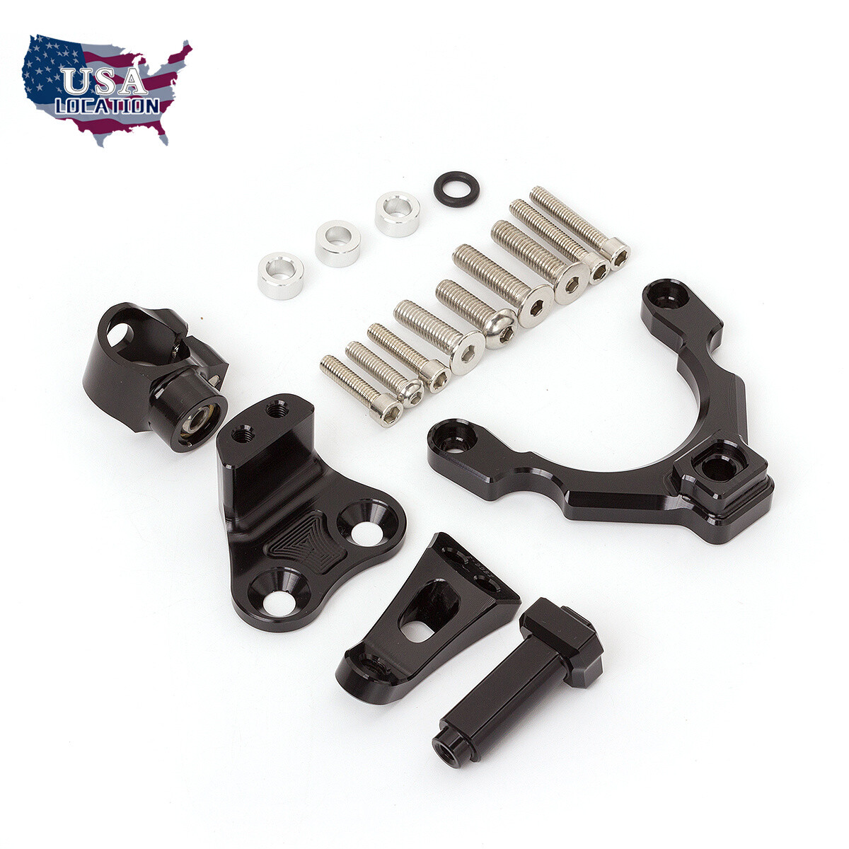 Motorcycle Fit Kawasaki Z900 2017-2018 Steering Damper Bracket Kit Holder US