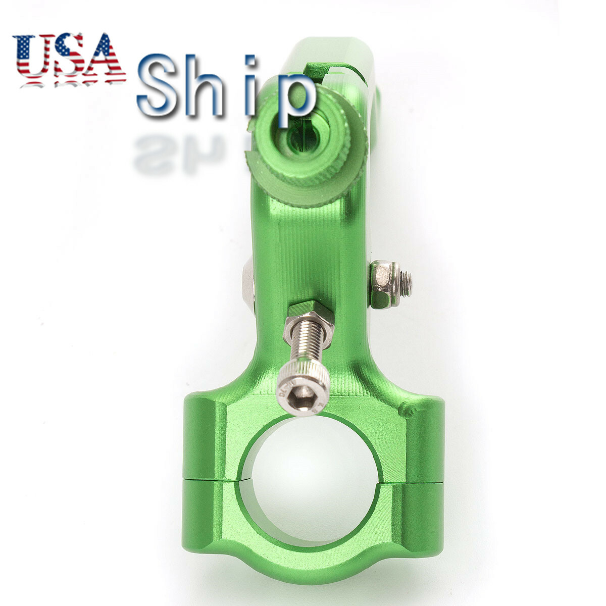 Motorcycle Stunt Clutch Lever Perch Bike With Cable Clutch Left Green Universal