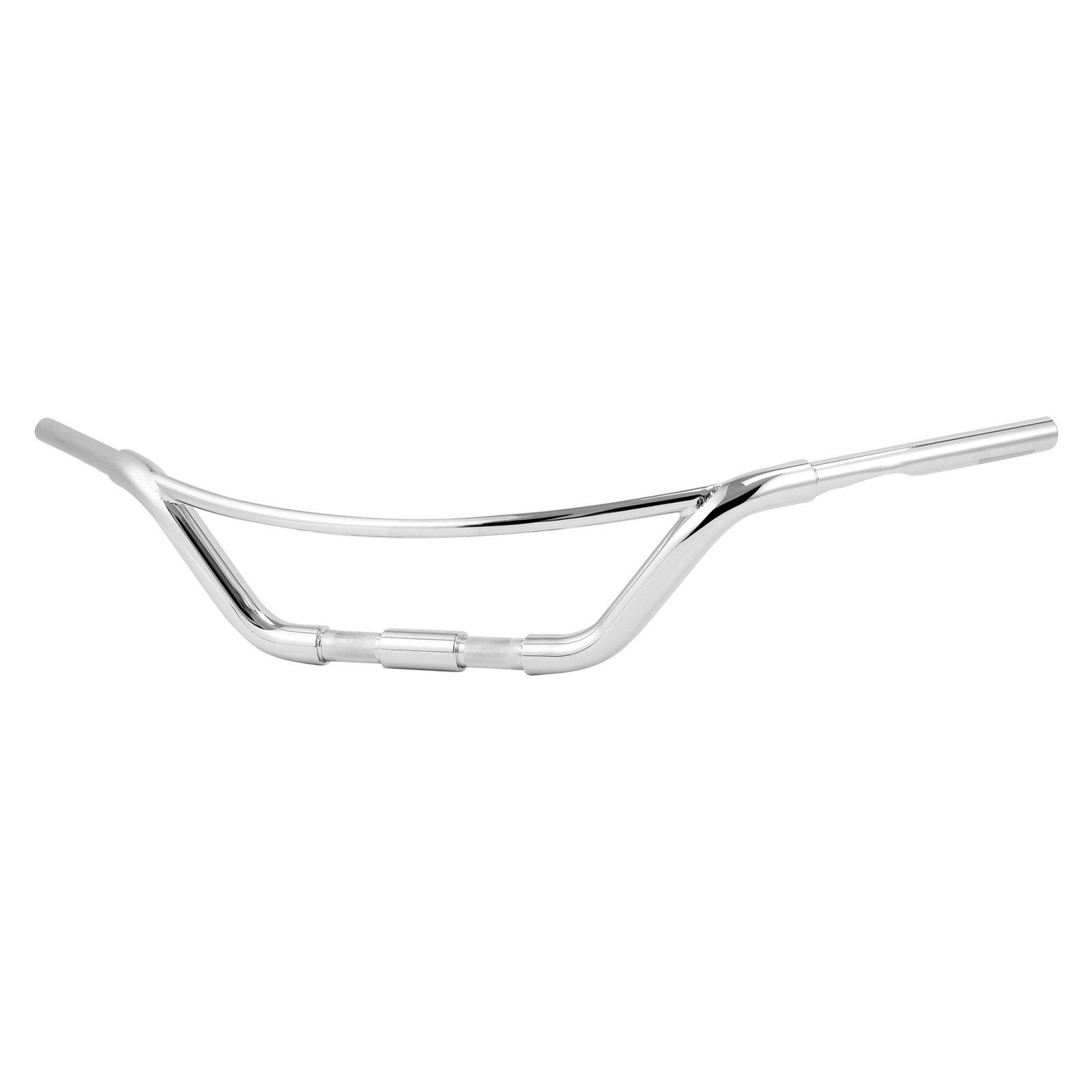 Chrome 1.25″ Fat Low Hollywood Handlebar Fits For Harley Springer 1″ Clamp