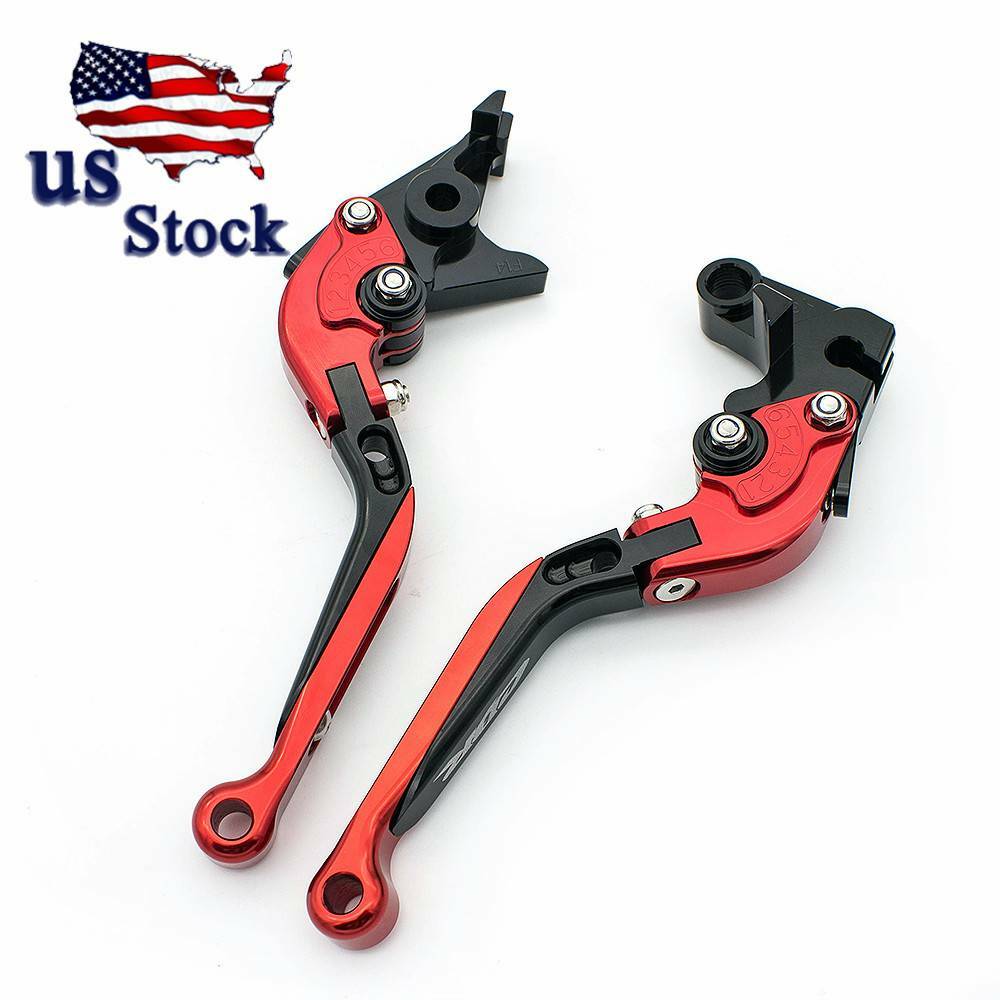 US Stock For Honda CBR900RR 1993-1998 1999 Fold Extend Brake Clutch Levers Red
