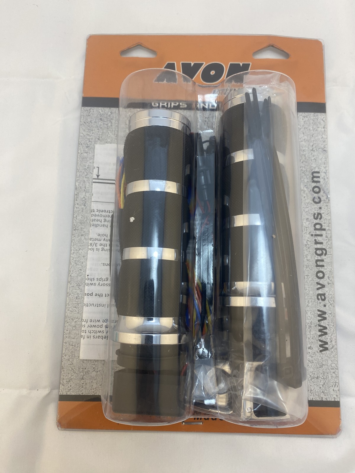 Avon Air Cushion TBW Heated 1″ Motorcycle Grips 2008-2023 Harley Touring Softail