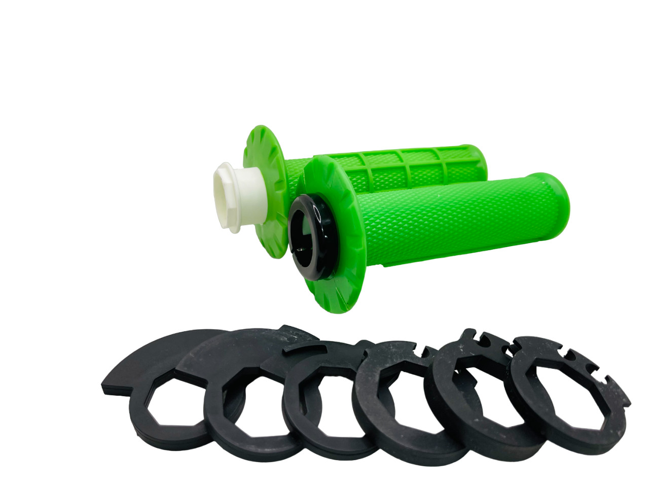 BFE V2.0 7/8″ Lock-On MX Dual Sport Motorcycle Handlebar Grips GREEN Grip System