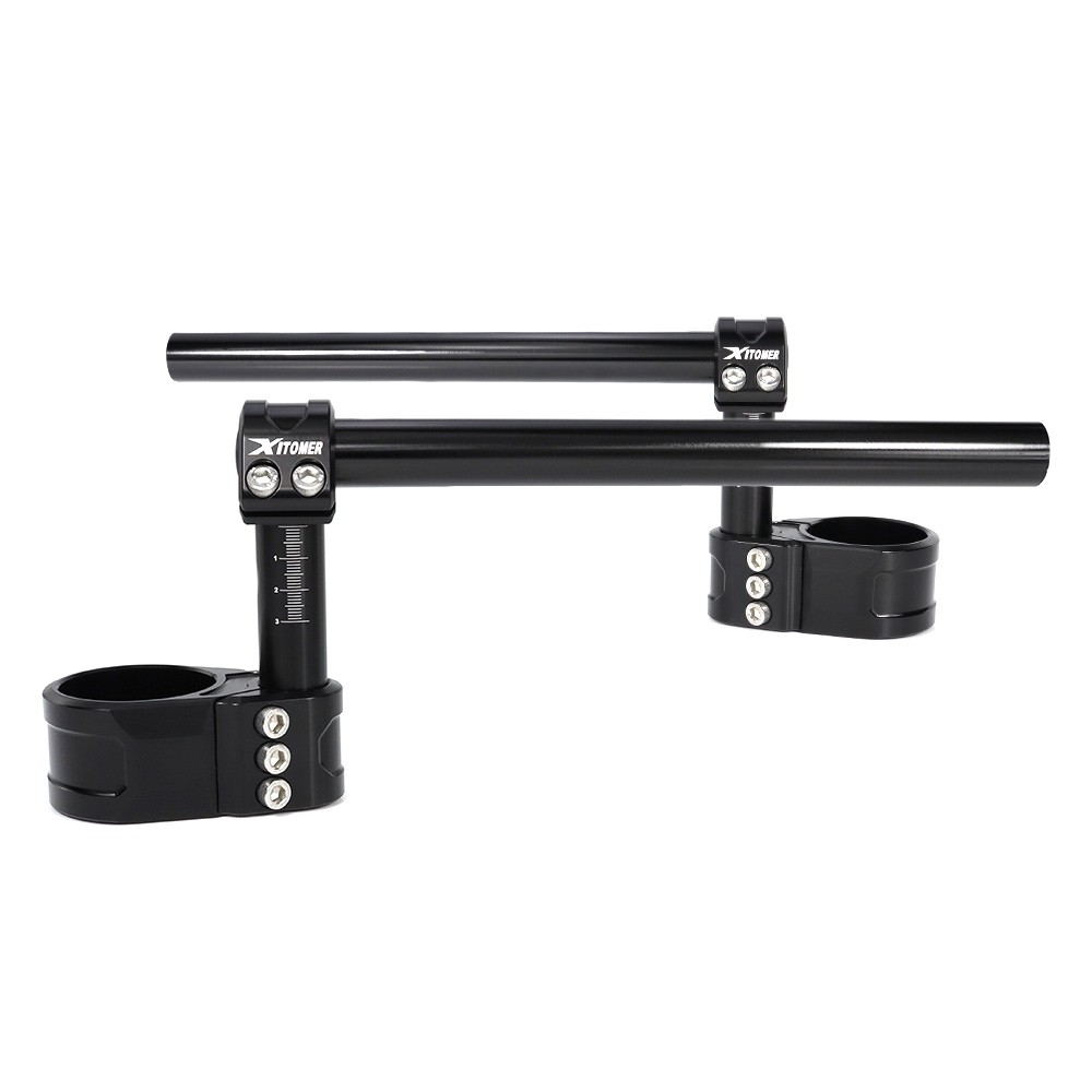 50mm Handlebar Adjustable Clip-On Aftermarket Fit For Honda Yamaha Ducati Suzuki