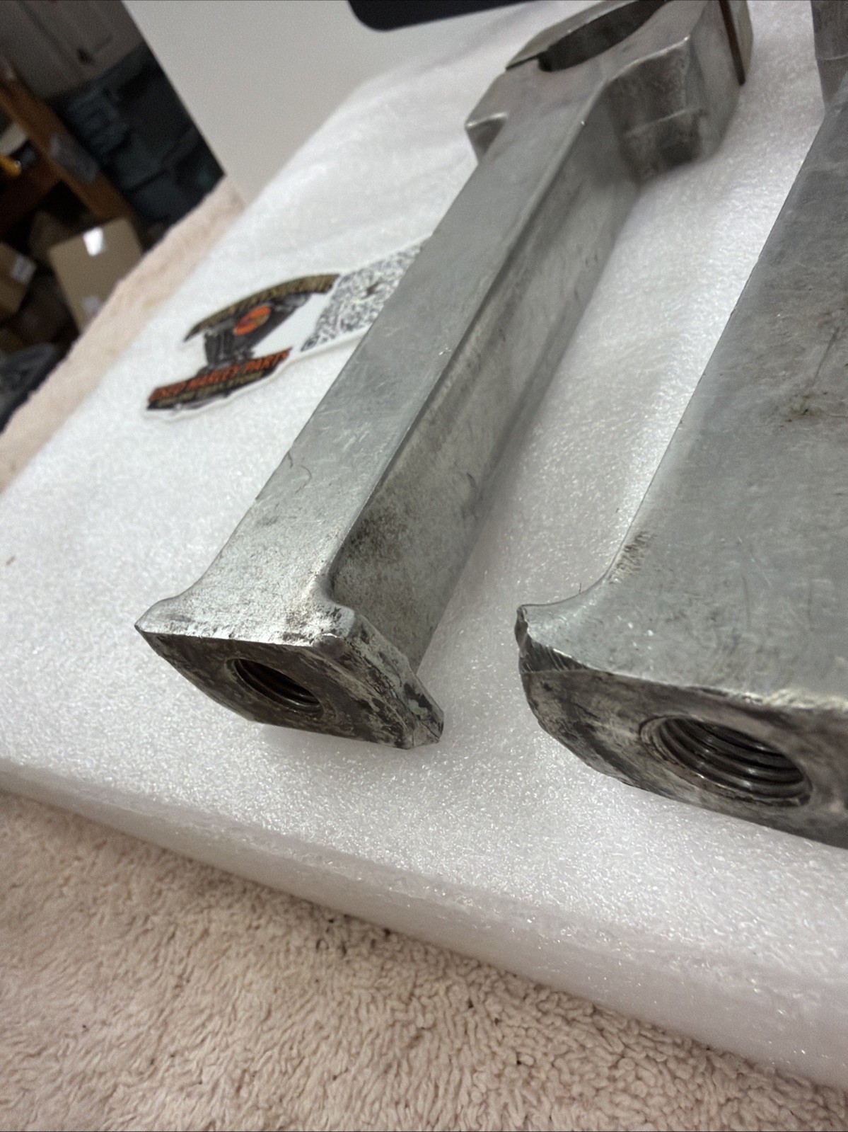 Harley Vintage 1” Riser Handlebar Chopper 6” Tall Shovelhead Girder Springer Pan