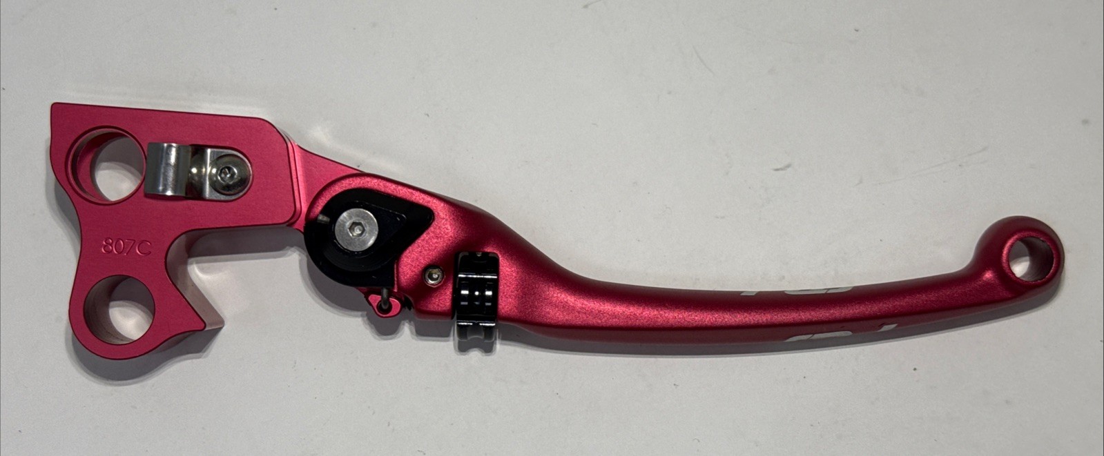 Flo Motorsports Mx Style Adjustable Lever – Red Motorcycle Street Bike HD-807R