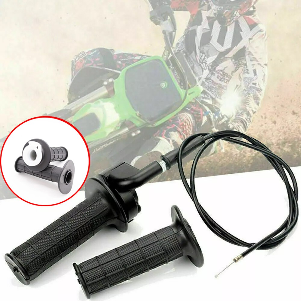 7/8″ Twist Throttle 52” Cable Accelerator Handlebar Grip For ATV Dirt Bike ABL