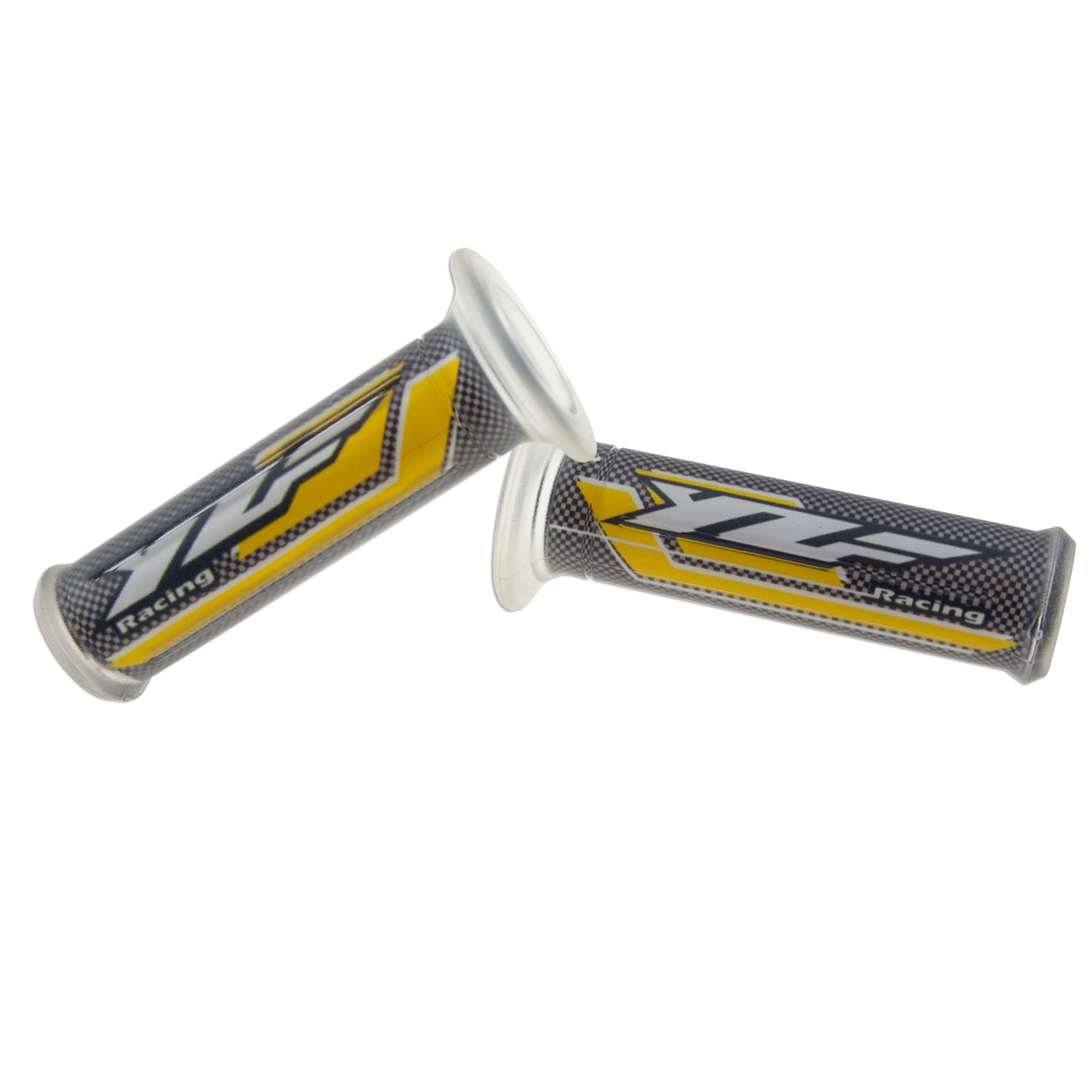 Handle Bar 22mm Left Right Front Yellow For Yamaha YZF Hand Grip 7/8″ Rubber