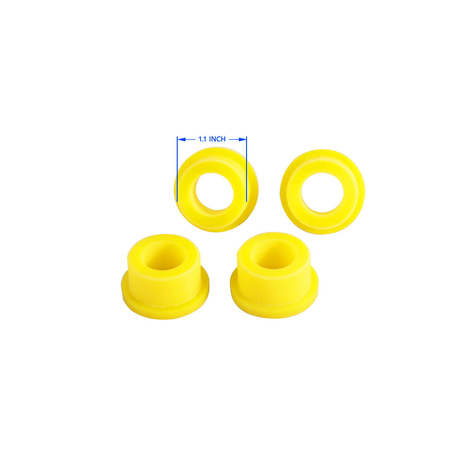 4PCS Yellow Handlebar Riser Bushings for Harley 1973-2003 Sportster XL 883 1200