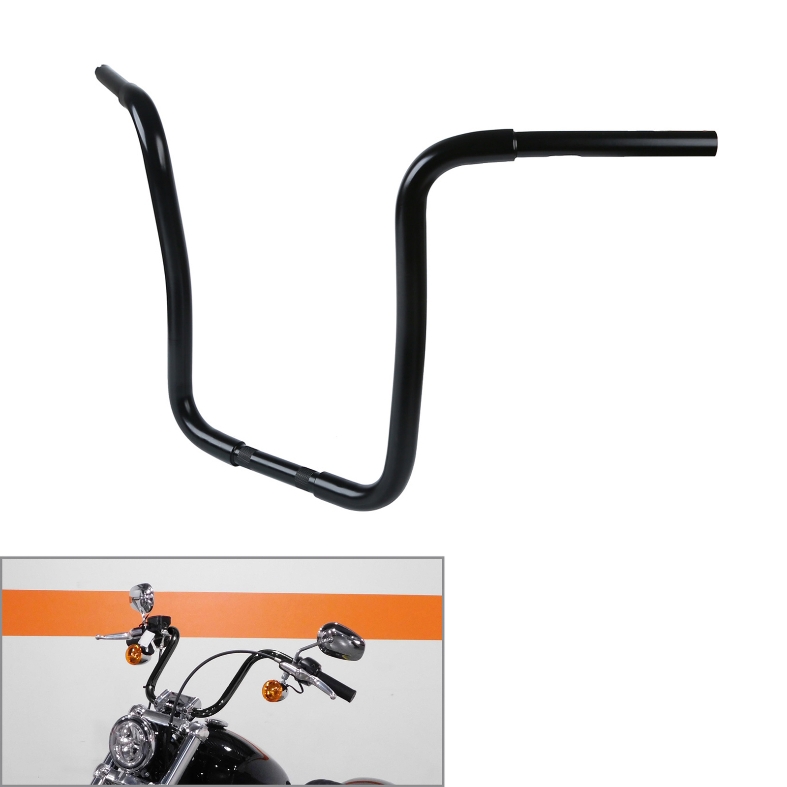 12/14/16/18” Rise Ape Hangers Handlebars Fit For Harley Softail Dyna Sportster