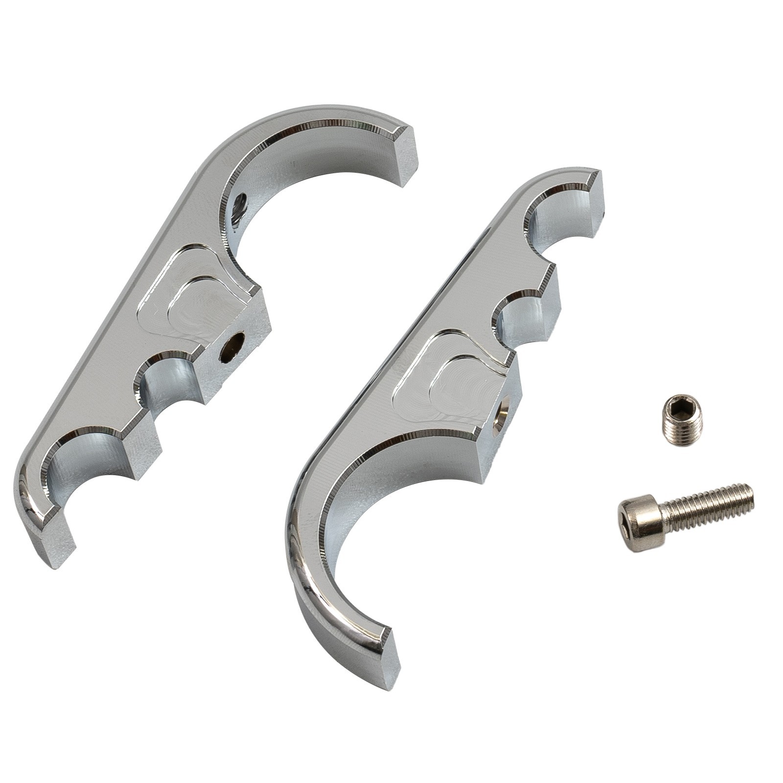 New Bracket Car Accessories 1″ 25mm Anti-Wear Approx 7cm Chrome Clamp