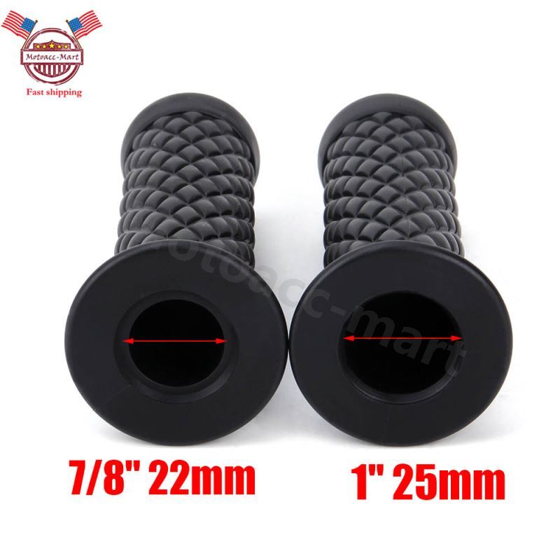 MOTORCYCLE RUBBER GEL HAND GRIPS FOR 7/8″ HANDLEBAR HONDA CBR YAMAHA KAWASAKI