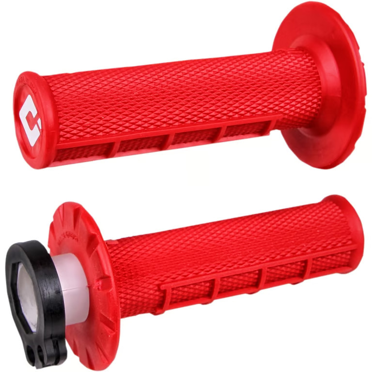 ODI V2 Lock-On 1/2 Waffle Grips – Red Motorcycle Street Bike Dirt Bike H36HWR